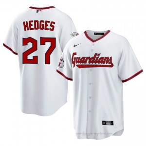 Austin Hedges #27 Cleveland Baseball Jersey | Official Men White Embroidery Edition ah8NPH64