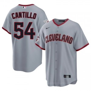 Cleveland Guardians Joey Cantillo #54 Gray Men Baseball Jersey | 2026 Season Genuine Aot1nM72
