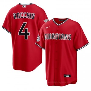Cleveland Guardians Brayan Rocchio #4 Red Men Baseball Jersey | 2026 Season Genuine o81c7123