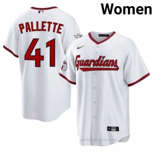 Cleveland Guardians Peyton Pallette #41 White Women Baseball Jersey | 2026 Season Genuine r07R1G67