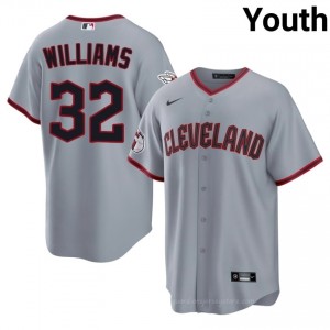 Gray Gavin Williams #32 Guardians Baseball Embroidery Jersey | Professional Youth Fit 0F26rG72